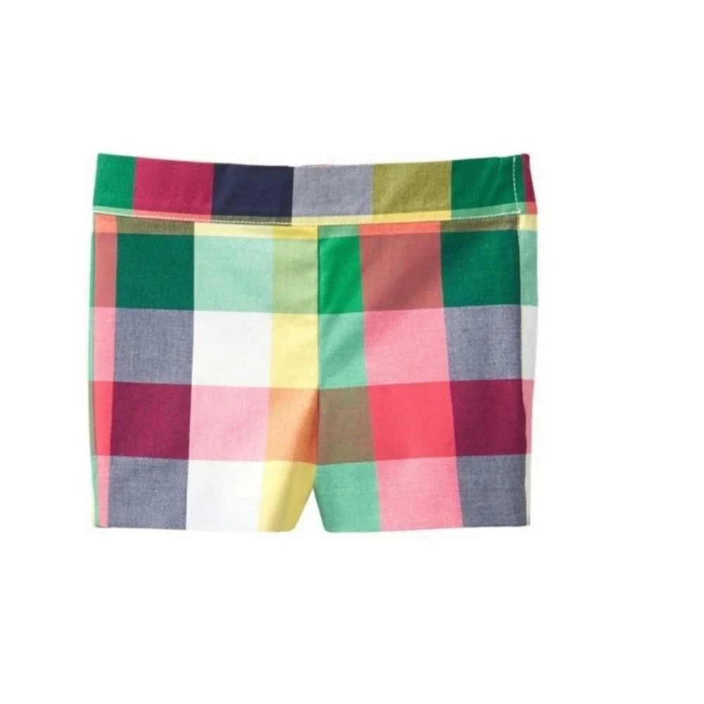 NWT Janie and Jack Kids‎ Multicolor Plaid Shorts Adjustable Waist 2T Preppy New